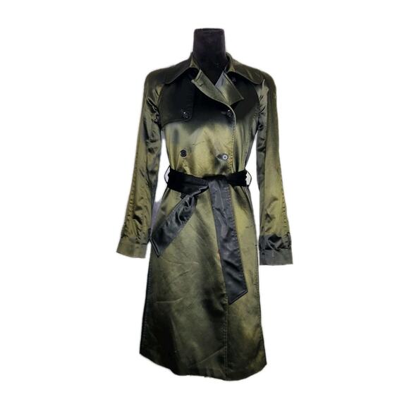 Dolce & Gabbana Khaki and Black Trench Coat - Picture 1 of 10